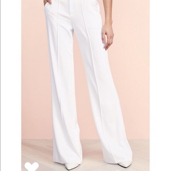 Alice + Olivia Pants - Alice + Olivia Linen Wide Leg Pants Sz 2